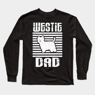 Westie Dad Proud Dogs Long Sleeve T-Shirt